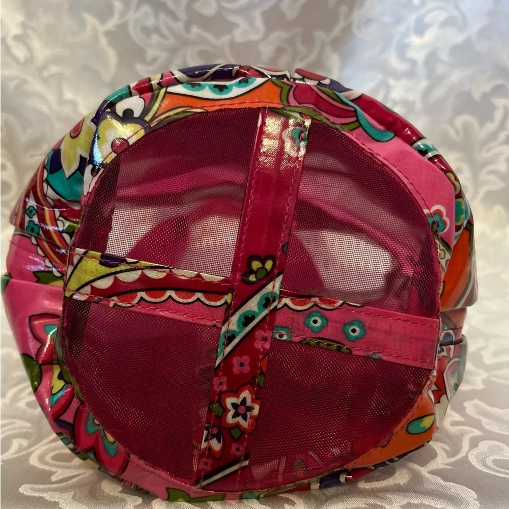 Vera Bradley Pink Paisley Shower Caddy, 10.5 Inch High, 7inch Radius